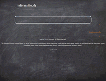 Tablet Screenshot of information.de